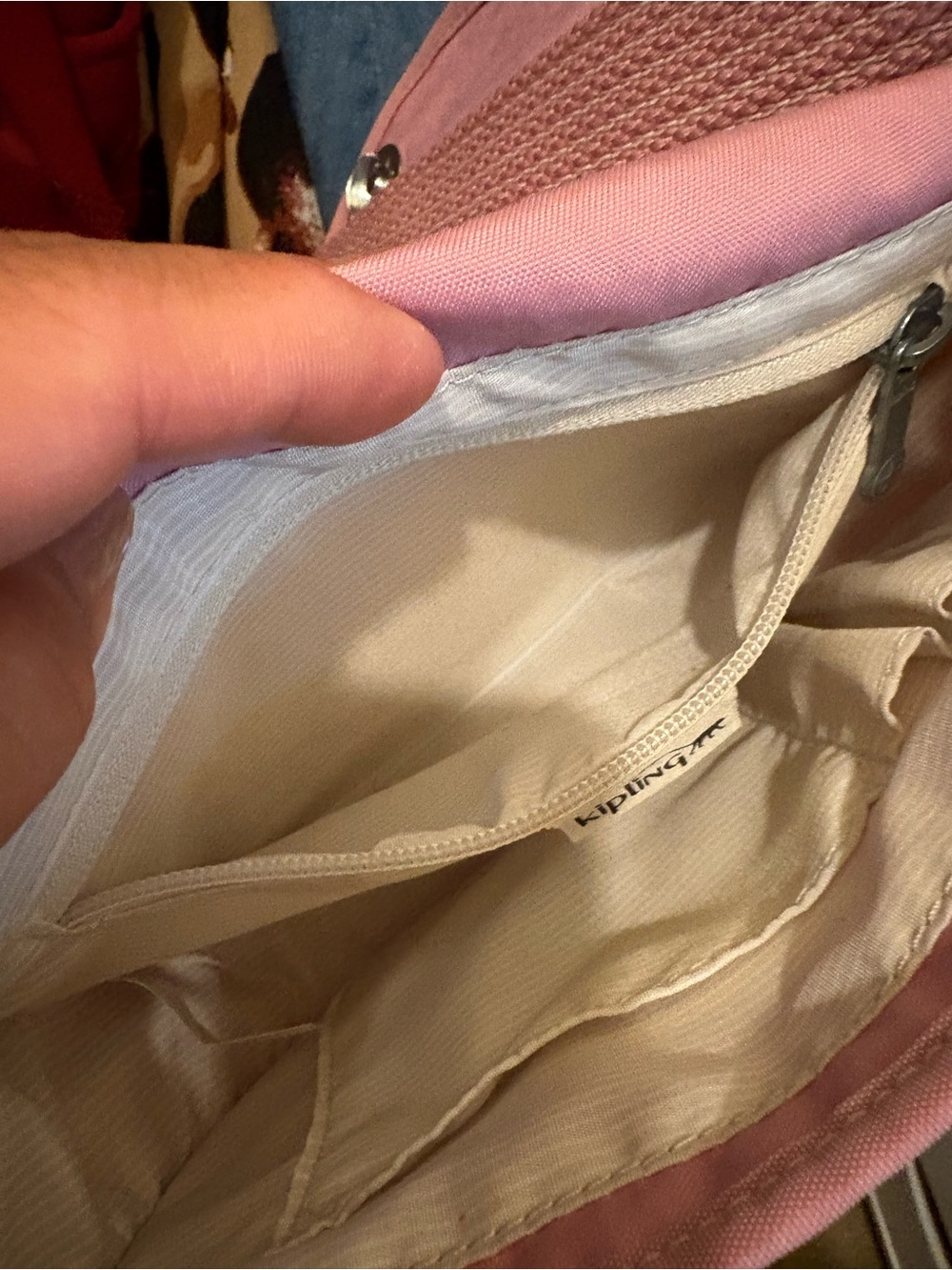 Kipling | Small Finlay Crossbody Bag | Pink - Picture 12 of 16